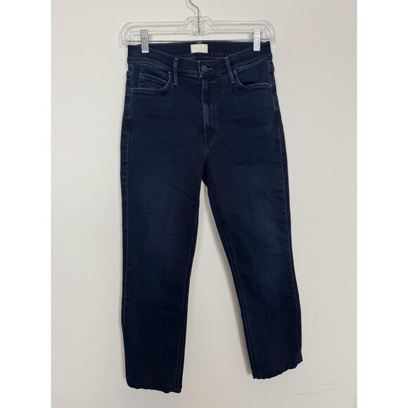 MOTHER Denim - Mother Mid Rise Dazzler Ankle Jeans Womens 27 Blue Stretch Chip On My Shoulder